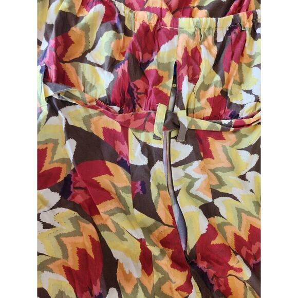 NWT Farm Rio x Anthropologie Fruit Print Jumpsuit Size XS Yellow 9D405 - Picture 10 of 13